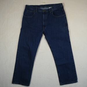 KEY Jeans Work Denim Size 36x29 Relaxed Fit Indigo Wash Heavy Duty Durable